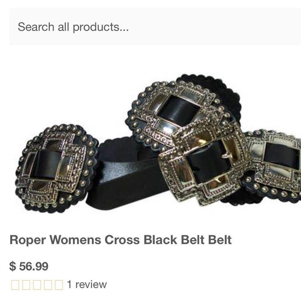 Black concho statement belt